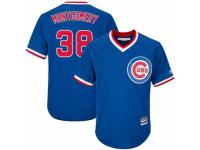 Youth Majestic Chicago Cubs #38 Mike Montgomery Royal Blue Cooperstown Cool Base MLB Jersey
