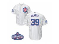 Youth Majestic Chicago Cubs #39 Jason Hammel Authentic White Home 2016 World Series Champions Cool Base MLB Jersey