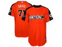 Youth Majestic Chicago Cubs #71 Wade Davis Orange National League 2017 MLB All-Star MLB Jersey