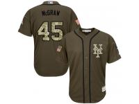 Youth Mets #45 Tug McGraw Green Salute to Service Stitched Baseball Jersey