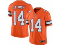 Youth Nike Denver Broncos #14 Cody Latimer Limited Orange Rush NFL Jersey