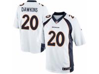 Youth Nike Denver Broncos #20 Brian Dawkins White NFL Jersey