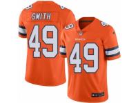 Youth Nike Denver Broncos #49 Dennis Smith Limited Orange Rush NFL Jersey