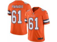 Youth Nike Denver Broncos 61 Matt Paradis Limited Orange Rush NFL Jersey