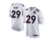 Youth Nike NFL Denver Broncos #29 Bradley Roby Super Bowl 50 Game White Jersey