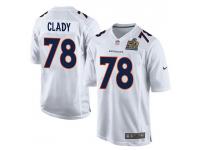 Youth Nike NFL Denver Broncos #78 Ryan Clady Super Bowl 50 Game White Jersey