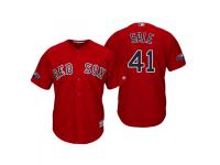 Youth Red Sox 2018 Postseason Alternate Scarlet Chris Sale Cool Base Jersey
