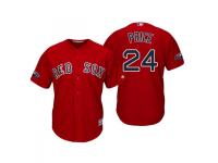 Youth Red Sox 2018 Postseason Alternate Scarlet David Price Cool Base Jersey