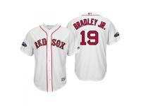 Youth Red Sox 2018 Postseason Home White Jackie Bradley Jr. Cool Base Jersey