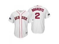 Youth Red Sox 2018 Postseason Home White Xander Bogaerts Cool Base Jersey