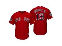 Youth Red Sox 2018 World Series Majestic Scarlet Jackie Bradley Jr. Cool Base Jersey