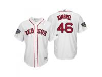 Youth Red Sox 2018 World Series Majestic White Craig Kimbrel Cool Base Jersey