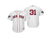 Youth Red Sox 2018 World Series Majestic White Drew Pomeranz Cool Base Player Number Jersey