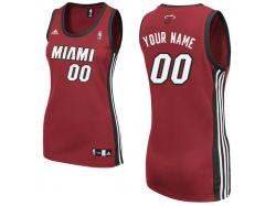 adidas Miami Heat Women's Custom Replica Alternate Jersey