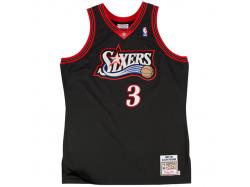 Allen Iverson Philadelphia 76ers Mitchell & Ness Authentic Basketball Jersey C Black