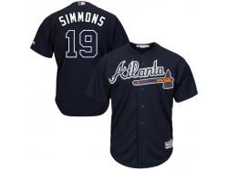 Andrelton Simmons Atlanta Braves Majestic 2015 Cool Base Player Jersey - Navy