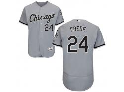 Grey Joe Crede Men #24 Majestic MLB Chicago White Sox Flexbase Collection Jersey