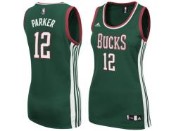 Jabari Parker Milwaukee Bucks adidas Women's Replica Jersey C Green