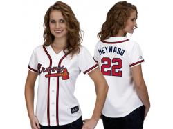 Jason Heyward Atlanta Braves Majestic Women's Player Replica Jersey - White