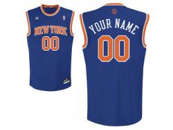 Men adidas New York Knicks Custom Replica Road Jersey