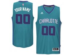 Men Charlotte Hornets adidas Custom Swingman Alternate Jersey - Teal