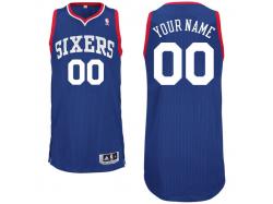 Men Philadelphia 76ers adidas Custom Authentic Alternate Jersey - Royal