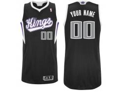 Men Sacramento Kings adidas Big & Tall Custom Authentic Alternate Jersey - Black