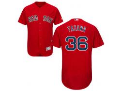 Red Junichi Tazawa Men #36 Majestic MLB Boston Red Sox Flexbase Collection Jersey