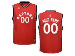 Toronto Raptors adidas Youth Custom Replica Road Jersey - Red