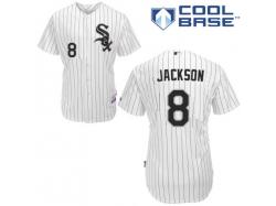 White Bo Jackson Men #8 Majestic MLB Chicago White Sox Cool Base Home Jersey