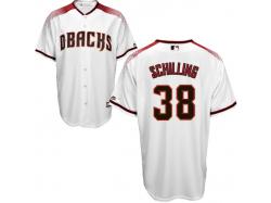 White-Brick Curt Schilling Men #38 Majestic MLB Arizona Diamondbacks Cool Base Jersey