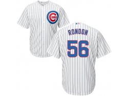 White Hector Rondon Men #56 Majestic MLB Chicago Cubs Cool Base Home Jersey