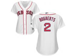 White Xander Bogaerts Women #2 Majestic MLB Boston Red Sox 2016 New Cool Base Jersey