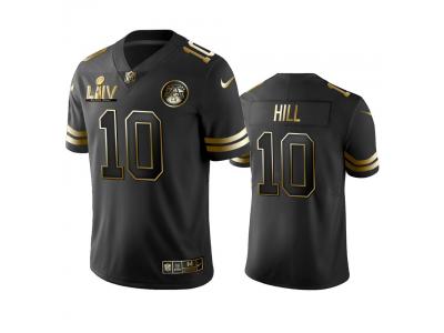 Top Hot Sale, 55% OFF  Men's Kansas City Chiefs Tyreek Hill #10 Black  Golden Vapor Limited Jersey Super Bowl LV