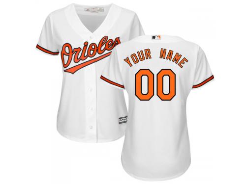 Baltimore Orioles Majestic Women's Cool Base Custom Jersey - White