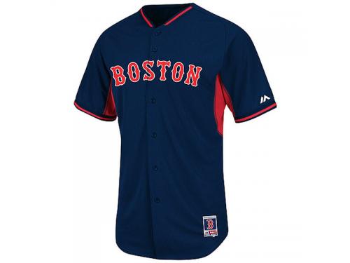 Boston Red Sox Majestic Authentic Collection On-Field Cool Base Batting Practice Jersey - Navy