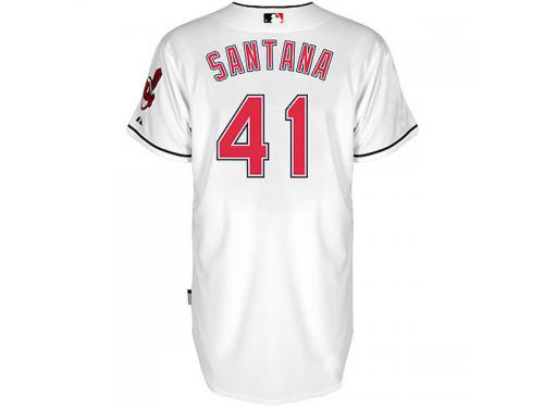 Carlos Santana Cleveland Indians Majestic 6300 Player Authentic Jersey - White