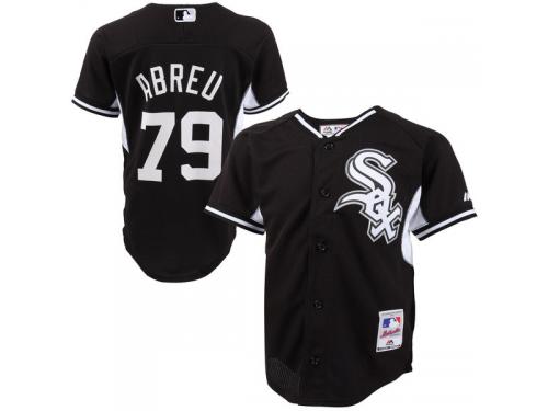 Chicago White Sox Jose Abreu Majestic Youth Cool Base Batting Practice Player Jersey - Black