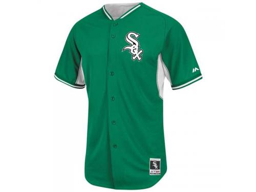 Chicago White Sox Majestic Cool Base Celtic Batting Practice Jersey - Green