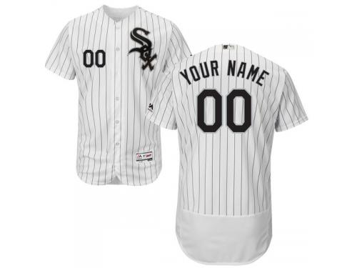 Chicago White Sox Majestic Flexbase Authentic Collection Custom Jersey - White Black