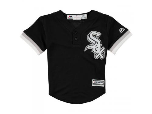 Chicago White Sox Majestic Toddler Cool Base Henley Jersey - Black