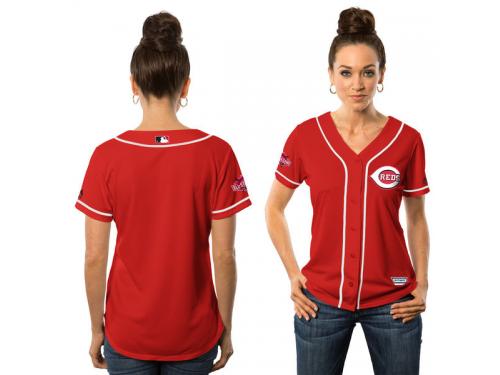 Cincinnati Reds Majestic Women's 2015 Cool Base Jersey - Red