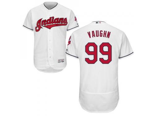 Cleveland Indians #99 Ricky Vaughn White Flexbase Authentic Collection Stitched Baseball Jersey