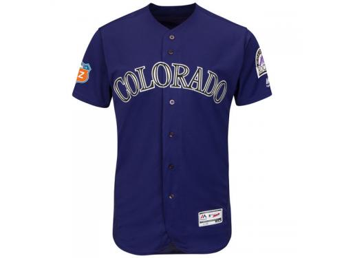 Colorado Rockies Majestic 2016 Spring Training Flexbase Authentic Collection Team Jersey - Purple