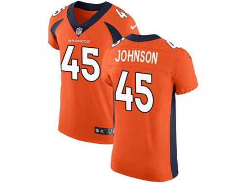 Elite Men's Alexander Johnson Denver Broncos Nike Team Color Vapor Untouchable Jersey - Orange