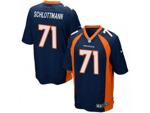 Game Men's Austin Schlottmann Denver Broncos Nike Alternate Jersey - Navy Blue