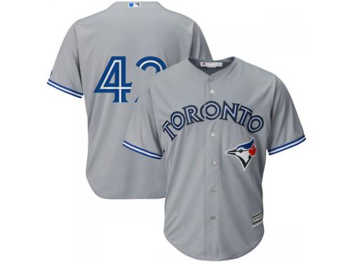 Jackie Robinson Toronto Blue Jays Majestic Cool Base Jersey - Gray