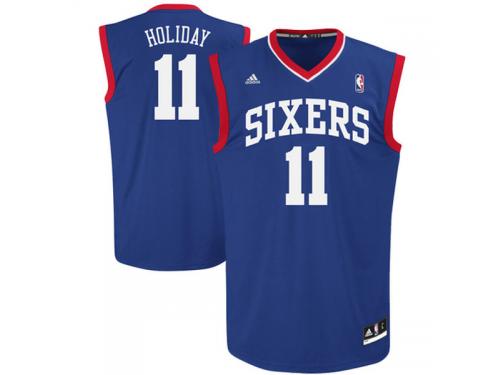 Jrue Holiday Philadelphia 76ers adidas Replica Alternate Jersey - Royal Blue