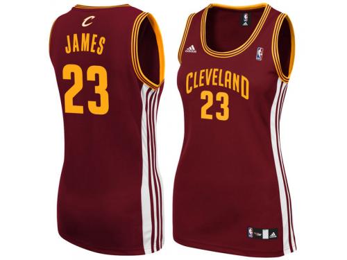 LeBron James Cleveland Cavaliers adidas Women's Replica Jersey - Wine