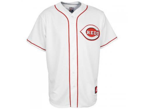 Majestic Cincinnati Reds White Replica Baseball Jersey